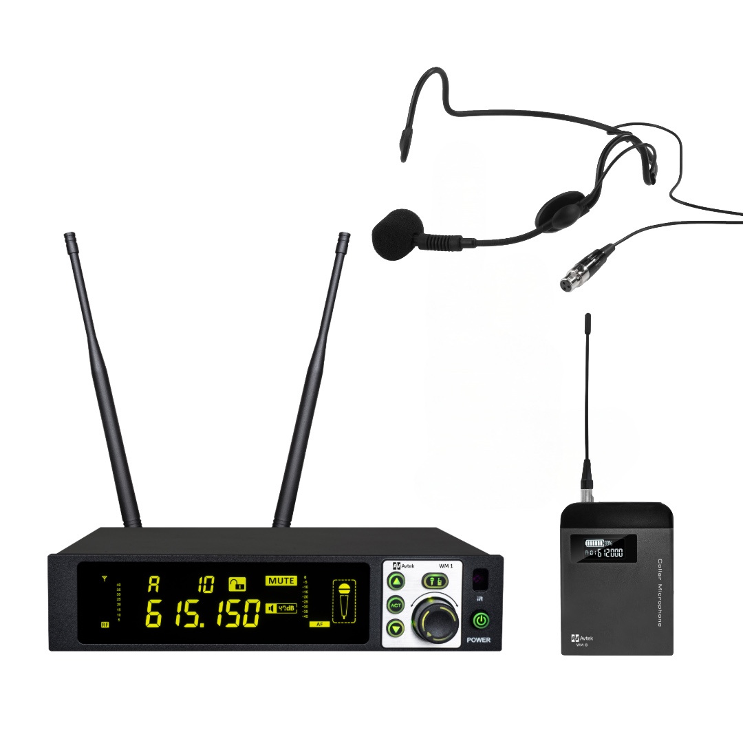 Avtek WM 1B / Headset Monacor HSE-90