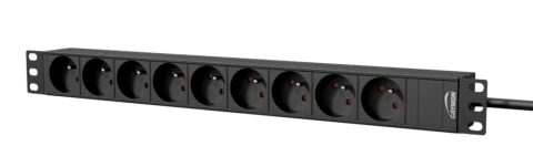 Listwa zasilająca 19" CAYMON PSR109F/B