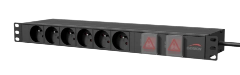 Listwa zasilająca 19" CAYMON PSR269FS/B