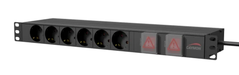 Listwa zasilająca 19" CAYMON PSR269GS/B