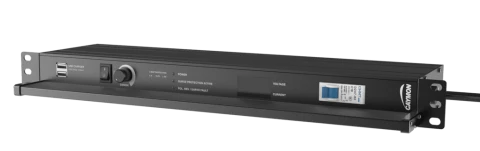 Listwa zasilająca 19" CAYMON PSR529F/B